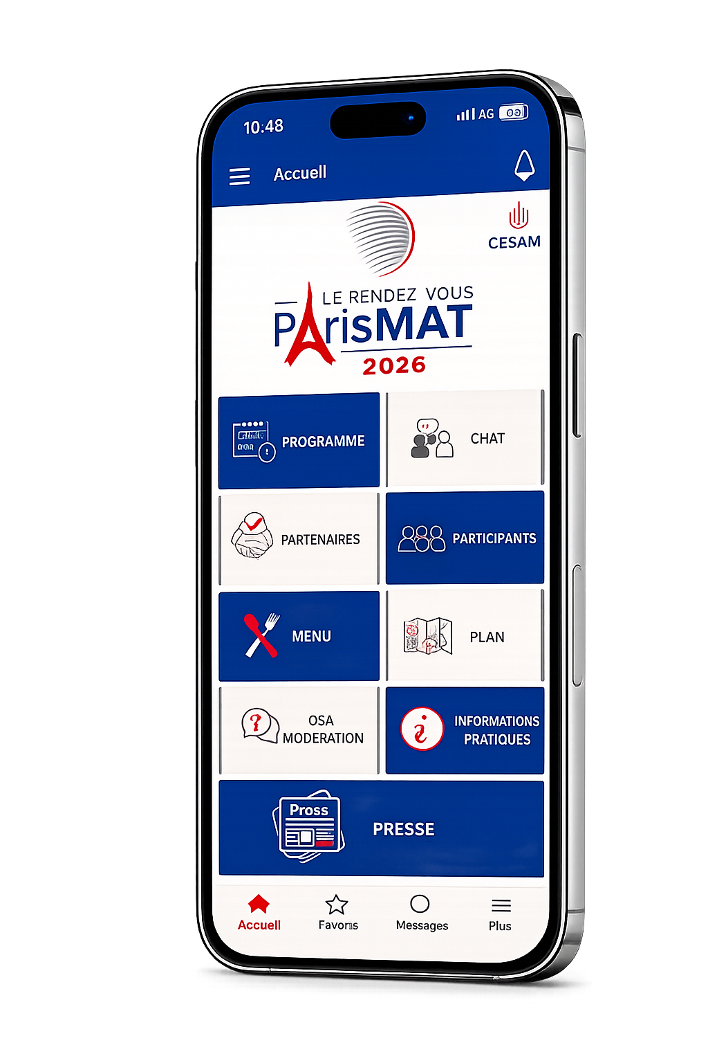 Application officielle ParisMAT 2026